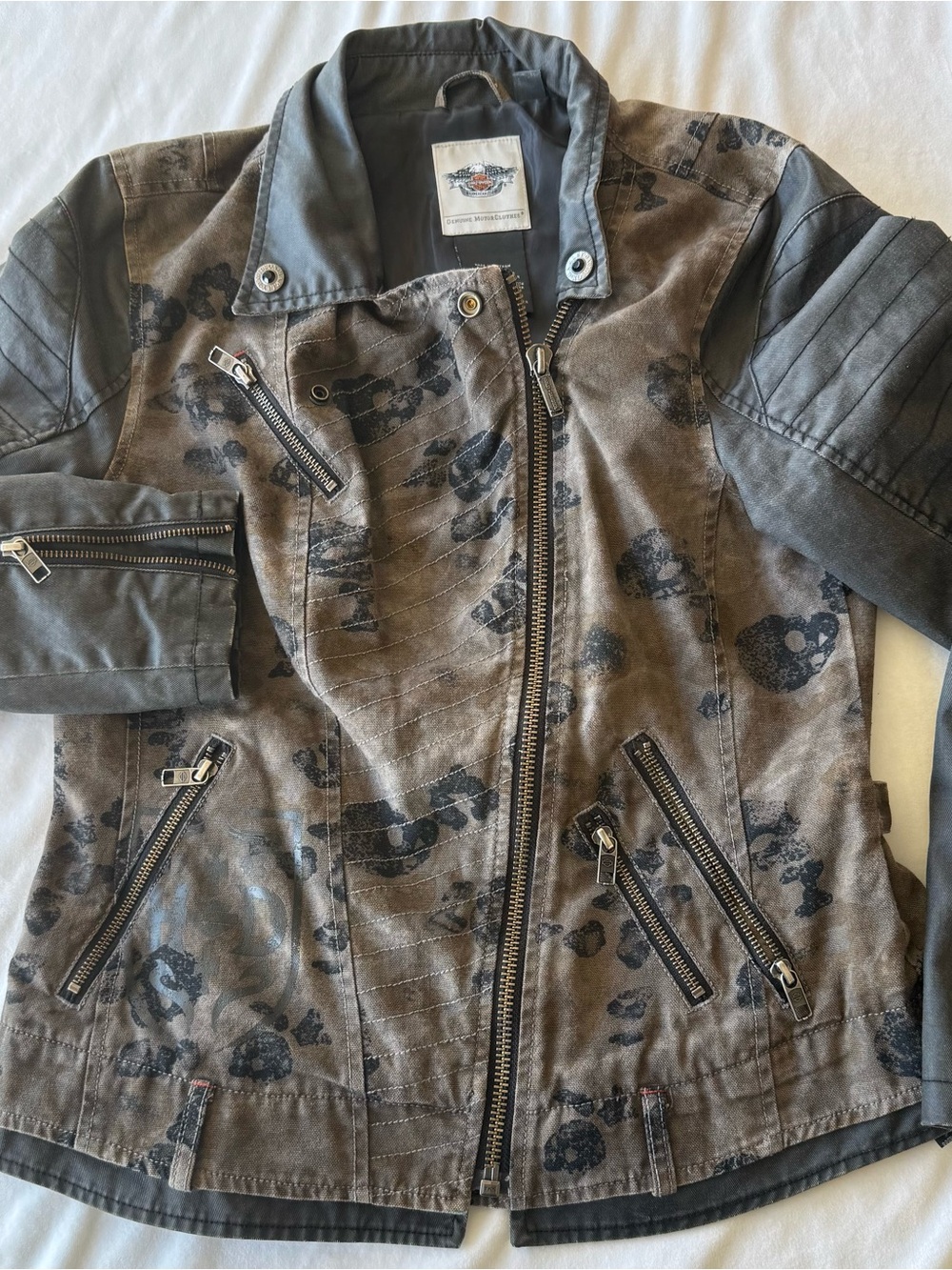 Harley Davison camo womens jacket size Medium